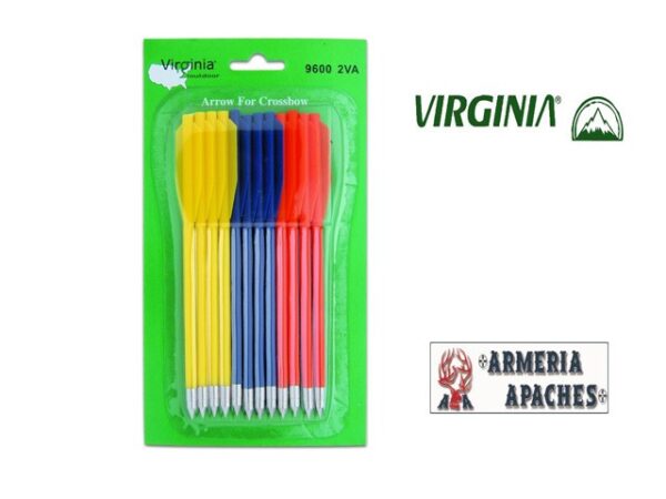 PACCO DA 12 DARDI PER PISTOLA BALESTRA VIRGINIA OUTDOOR