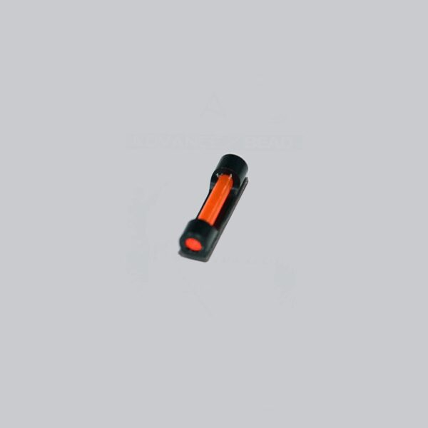 MIRINO IN ALLUMINIO DA MM 6x25 TONDO ROSSO IN FIBRA OTTICA FLUORESCENTE
