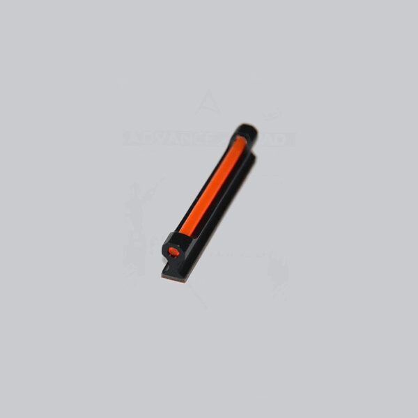 MIRINO ALTO MM 10 LUNGO MM 50 IN ALLUMINIO ROSSO IN FIBRA OTTICA FLUORESCENTE