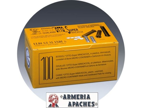 Bossolo Gualandi in plastica 8 mm C.F. con borra micro-container