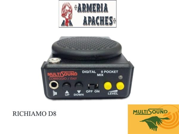 RICHIAMO MULTISOUND ELETTRONICO MOD. D8 POCKET CACCIA DIGITAL