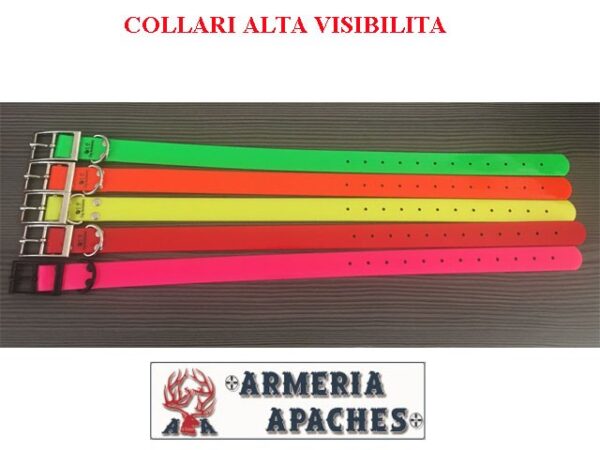 Il collare segnalatore per cani da caccia ALTA VISIBILITA' 2.5x55 cm