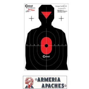 BERSAGLIO SAGOMA 12X18 DUAL ZONE 25 pezzi CALDWELL