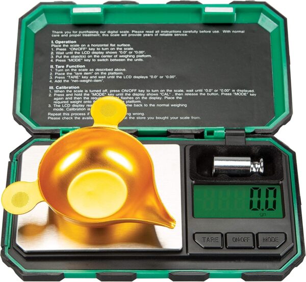RCBS 1500 - Bilancia tascabile a grana 98914, colore: Verde