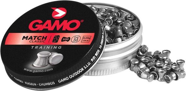 Gamo PIOMBINI Match Testa Piatta Calibro 4,5mm .177 0,49g Libera Vendita