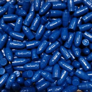 PALLE 9 mm ogive 124 Grani RN "IGF" blu COLOR NANOTECH