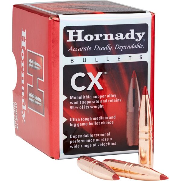 Palle Hornady CX calibro 6.5 mm (.264) 130 gr.