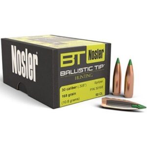 Palle ogive Nosler Ballistic Tip Hunting calibro 30 DA 150gr