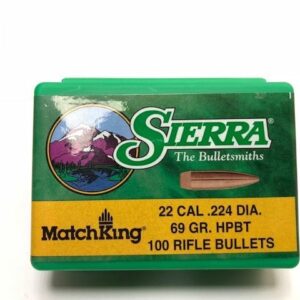 SIERRA MATCHKING RIFLE BULLET 22 CAL (.224) DIA. 69gr HPBT
