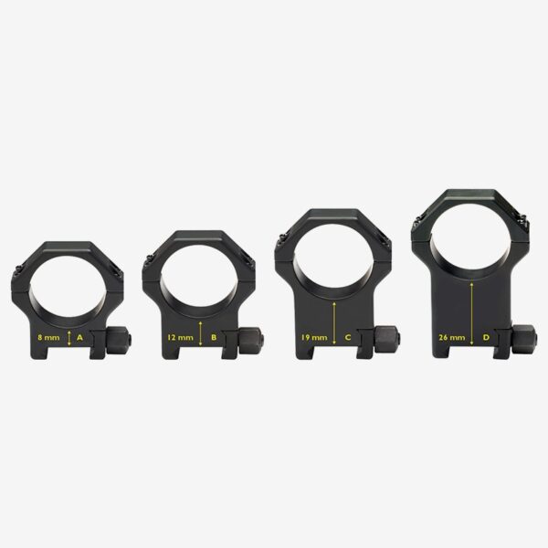 Anelli in Ergal WEAVER LWR01/B – LIGHT WEAVER RINGS ø 1" H 12 mm