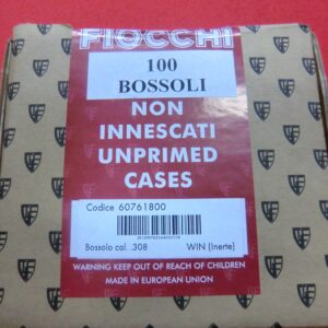 Bossoli Fiocchi non inescati cal. 308 Win inerte pz. 100