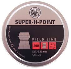 RWS SUPER H POINT FIELD LINE 6.35 MM /.25 CAL CONF. 200