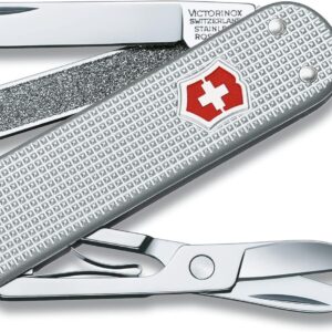 Victorinox Classic Alox, 5 funzioni con nervarvature argento
