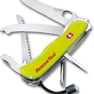 Victorinox, Rescue Tool coltellino tascabile illuminazione notturna di colore giallo