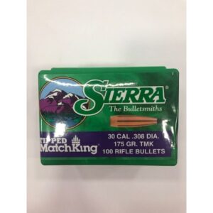 SIERRA TIPPED MATCHKING RIFLE BULLET 30 CAL (.308) DIA. 175gr TMK