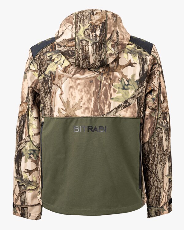 BITRABI Giacca SOFTSHELL DA CACCIA TIGER camo verde