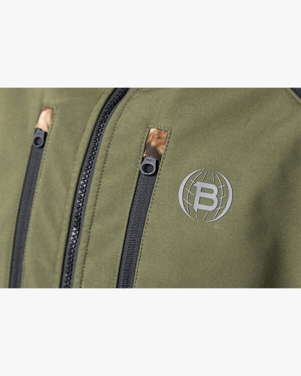 BITRABI Giacca SOFTSHELL DA CACCIA TIGER camo verde