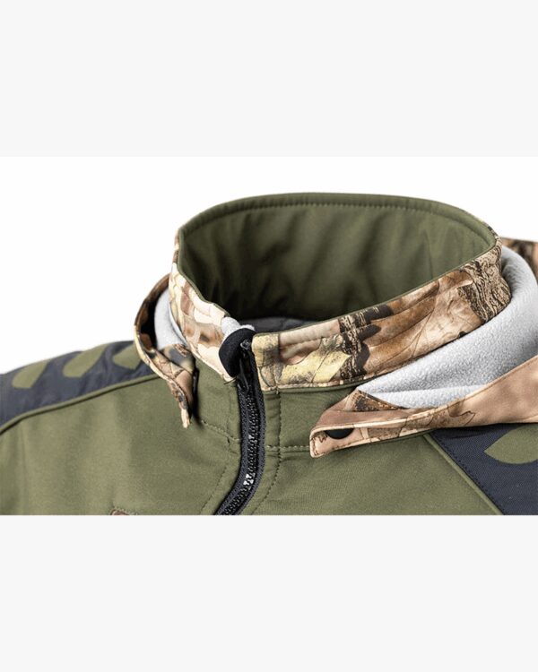 BITRABI Giacca SOFTSHELL DA CACCIA TIGER camo verde