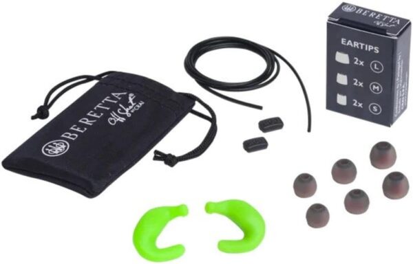 Beretta Auricolari Mini Headse E2 Colore Verde Fluo