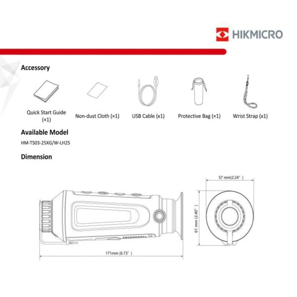 MONOCOLO TERMICO HIKMICRO LYNX Pro LH19