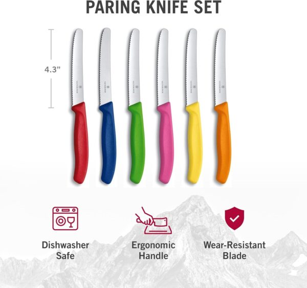 Victorinox, set di 6 coltelli cucina da tavola e verdura Swiss Classic