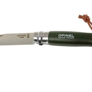 Coltello Opinel tradizionale con lama inox N 8 verde