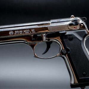 Pistola a Salve BRUNI Beretta 92 Cal. 9 P.A.K. Nikel