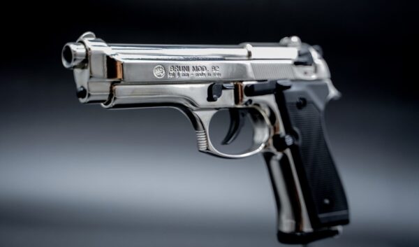 Pistola a Salve BRUNI Beretta 92 Cal. 9 P.A.K. Nikel