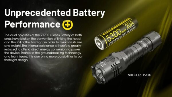 Nitecore - NL2153HPi - Batteria ricaricabile Li-Ion 3.6V 5300mAh