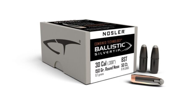 Nosler Ballistic SilverTip cal. 30 (.308") BST 150 gr Round Nose