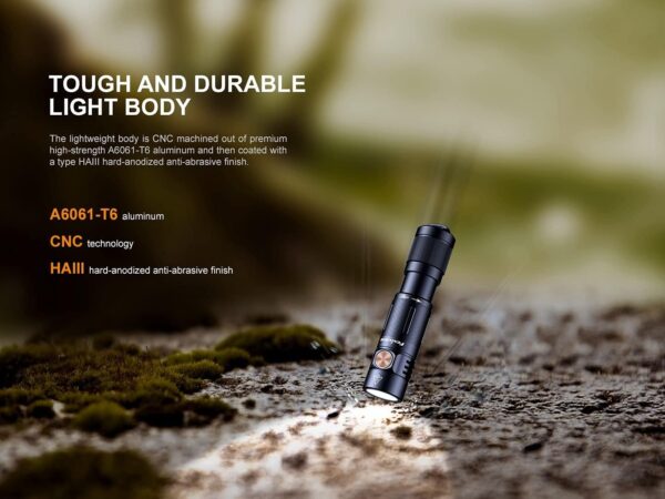FENIX E05R torcia ricaricabile 400 lumen 64 metri