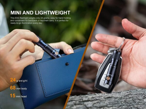 FENIX E05R torcia ricaricabile 400 lumen 64 metri