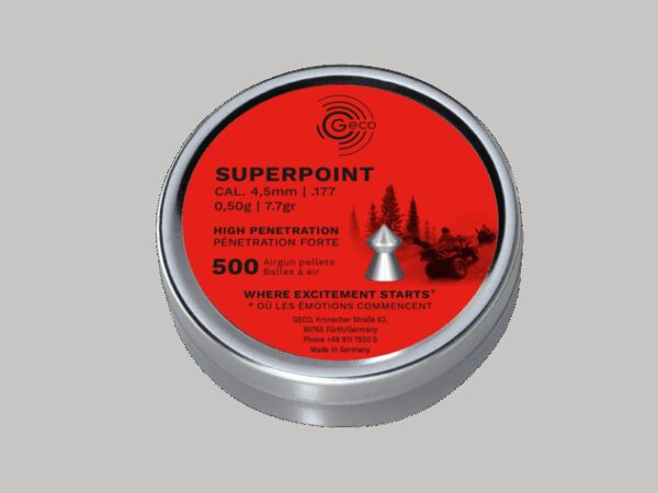 GECO SUPERPOINT piombini per ariacompressa cal. 4.5 conf. da 500 pz.
