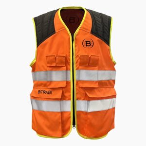 BITRABI Gilet da caccia al cinghiale alta visibilità SICUR MAN